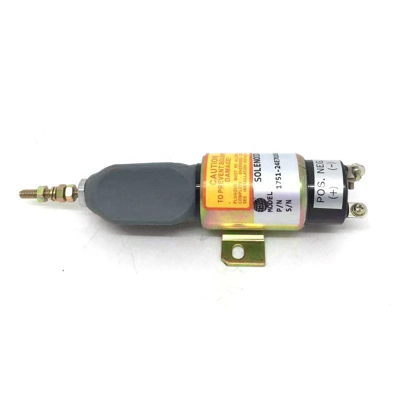 1751-24E7U1B1S5A Excavator Electric Parts 24V Flameout Solenoid Valve SK75 Stop Solenoid Valve