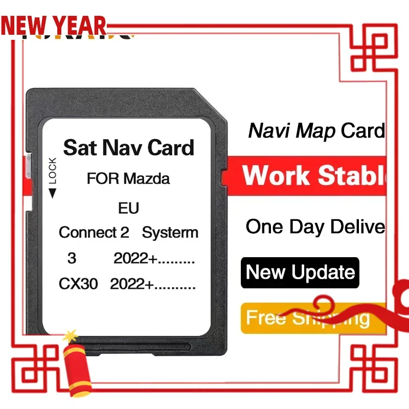 

2024 Latest Update Europe Russia Ukraine Turkey Maps Version GPS SD Navigation Card for Mazda 3/CX30 2022+ Vehicle Accessories