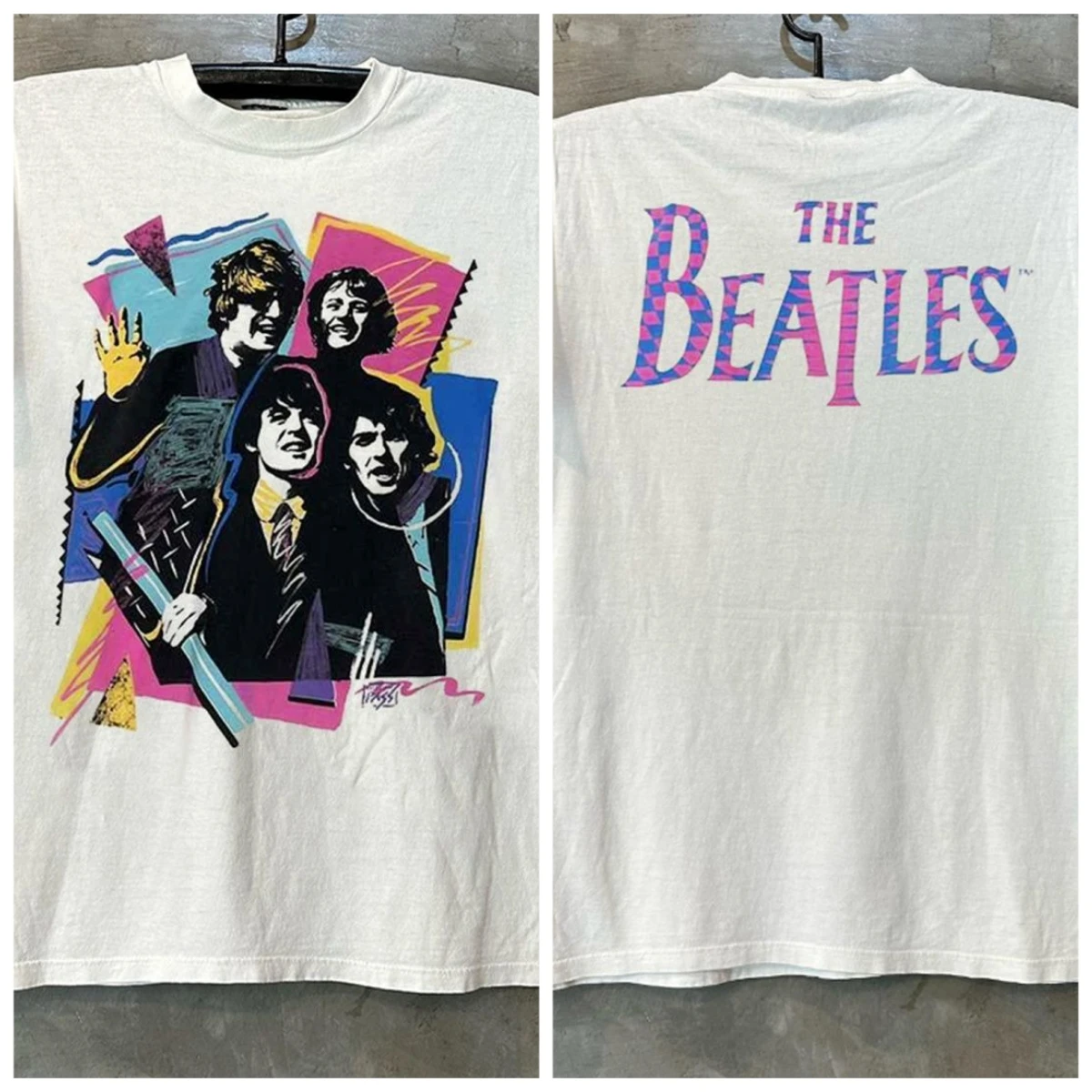 

Футболка с коротким рукавом High Street People Like American в стиле ретро The Beatles Beatles Psychedelic Rock для мужчин и женщин