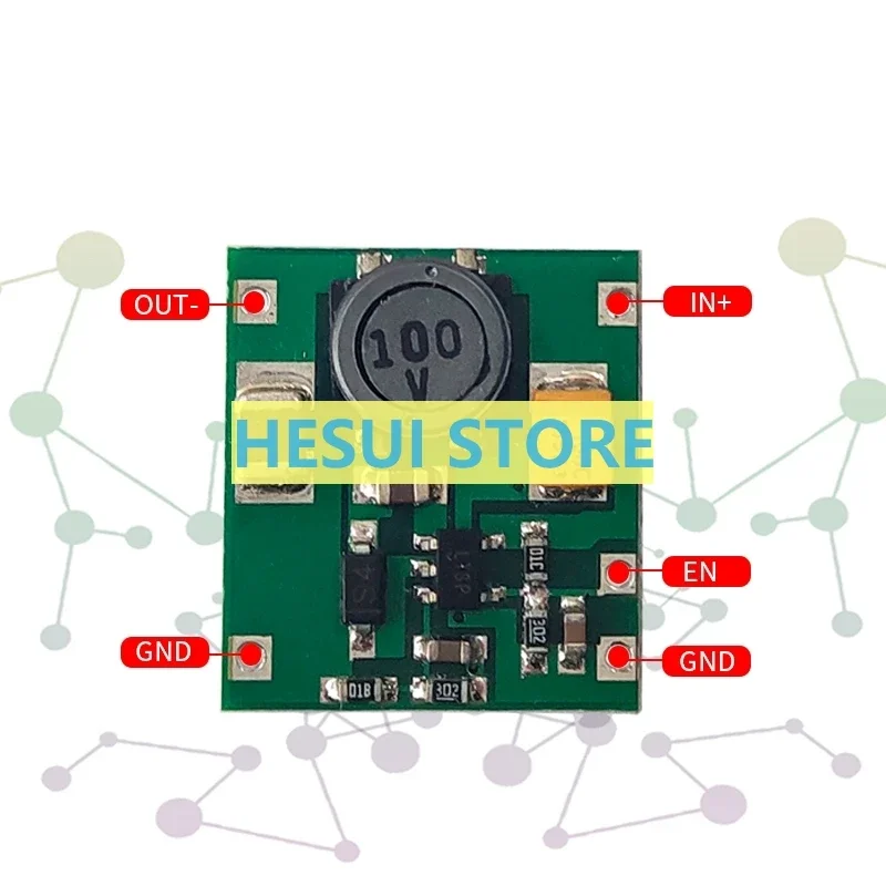Negatives Stromversorgungsmodul Positive Spannung zu negativer Spannung 5V/12V Ausgang Negatives Spannungsumwandlungsmodul 20mV geringe Rippe