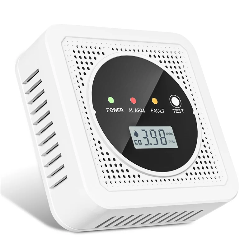 

Новый большой ЖК-экран, сигнализация 85 дБ, 2 в 1, детекторы угарного газа, детектор дыма, простая установка, комбинированная сигнализация CO