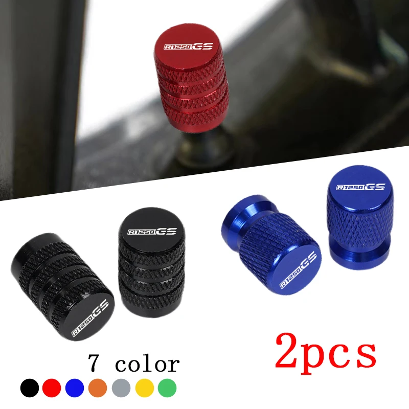 2pcs Motorcycle CNC Aluminum Tire Valve Air Port Stem Cover Caps For BMW R1250GS Adventure R 1250 GS R1250 Accessories