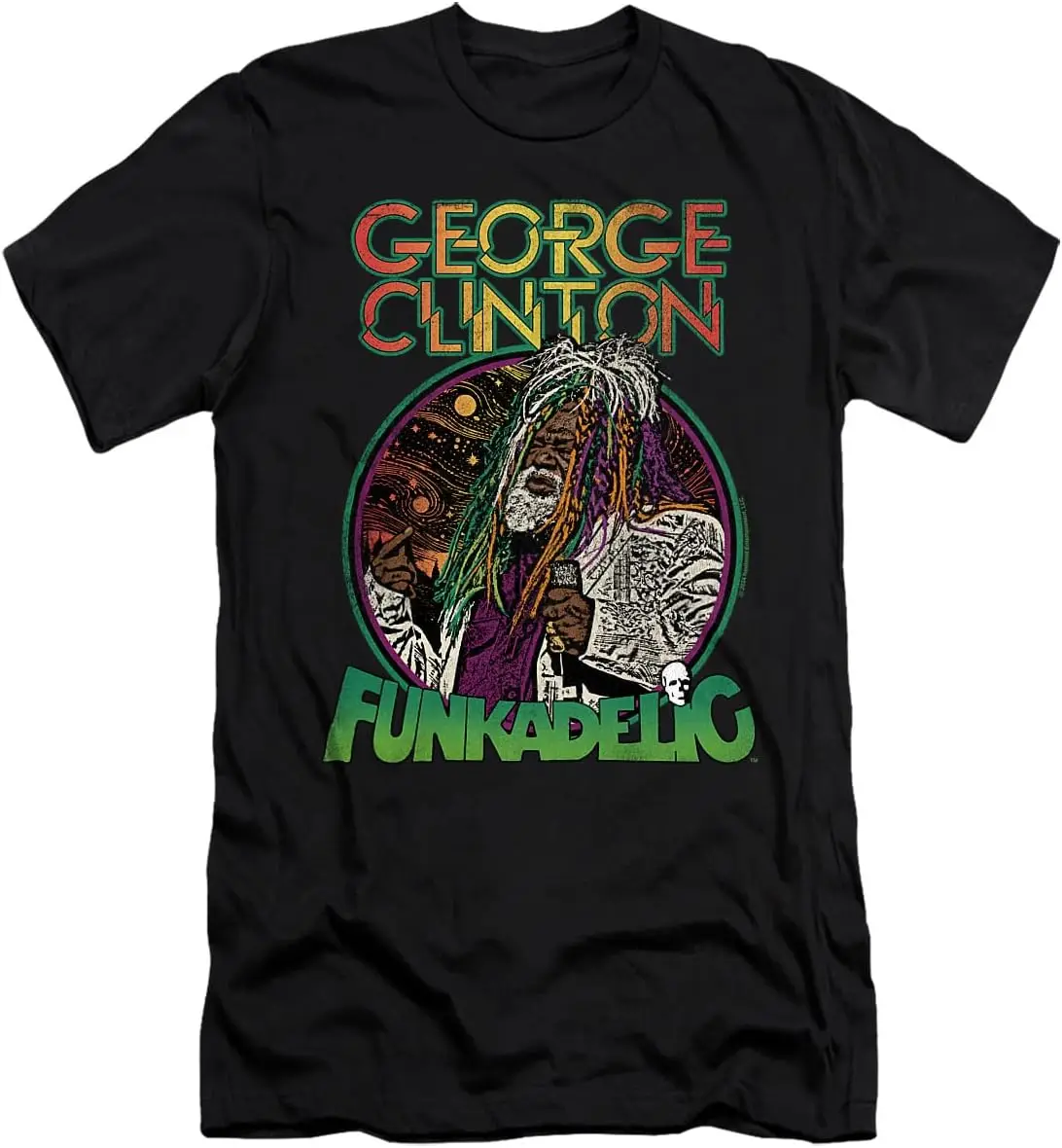 George Clinton Live Hair Unisex Adult Canvas Brand T Shirt