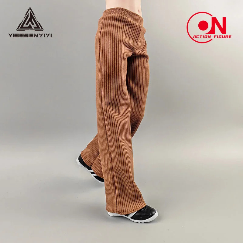 1/6 Female Thick Striped Wide Leg Pants Clothes Accessories Model Fit 12'' AT202 AT203 Soldier Action Figure Body Dolls