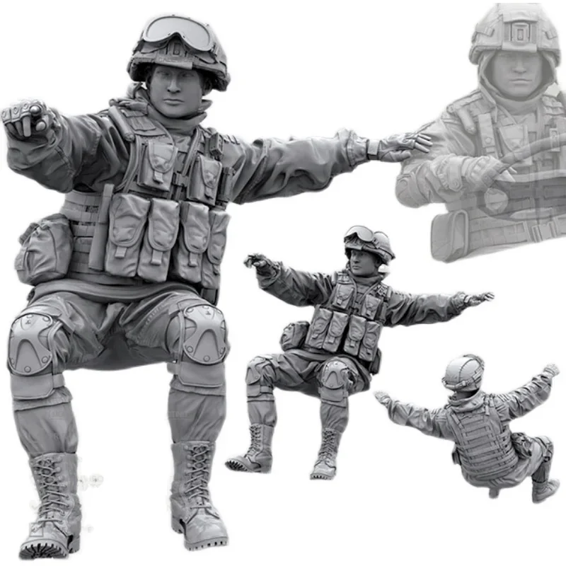 Kit modello in resina 1/35 Figura fai da te Soldato russo autoassemblato A-690