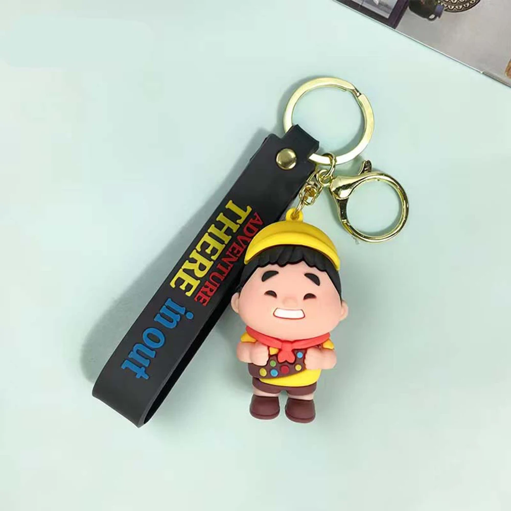 Disney Up Travel z domową przygodą szklany kaboszon brelok etui brelok do kluczyków do samochodu uchwyt pierścieniowy Charms breloczki prezent