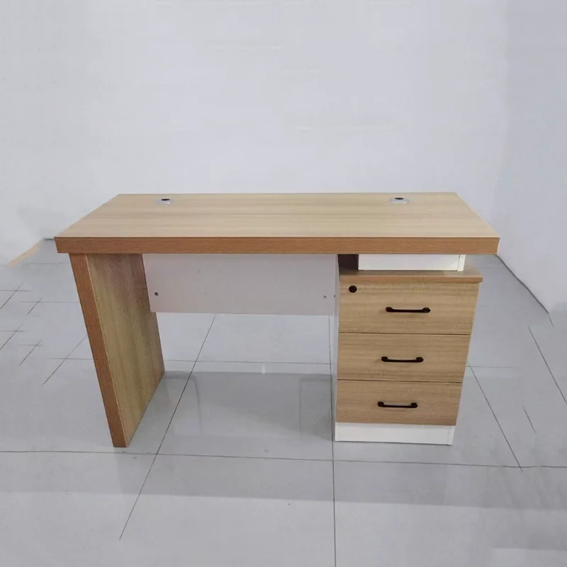 Wooden Minimalist Office Desk Modern Aesthetic Nordic Storage Office Desk Bedroom Computer Shelves Escrivaninha Salon Furniture