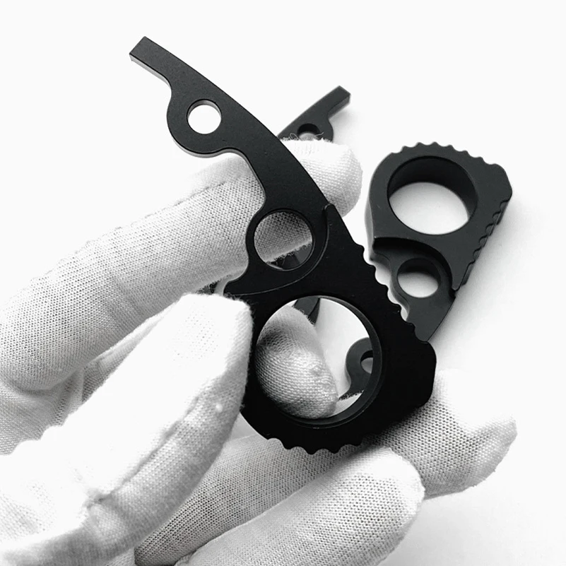 Imagem -03 - Alumínio Signet Anel Voltar Spacer Genuine Spyderco Paramilitar C223 Para3 Facas Gancho Rápido Punho da Faca Tipos 1pc Tipos