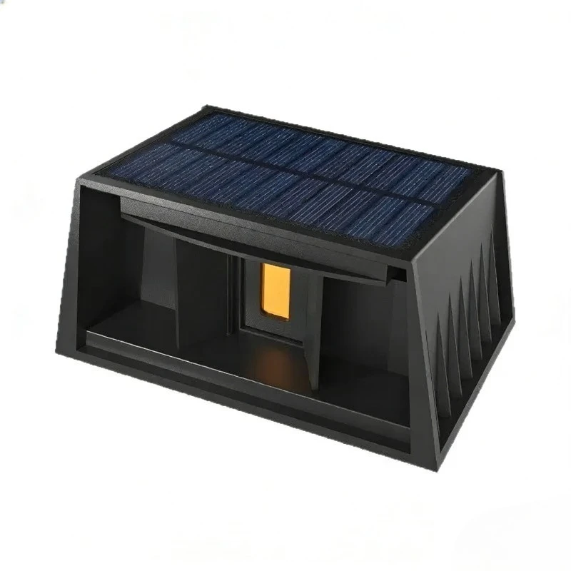 New solar wall lamp up and down luminous outdoor garden wall lamp