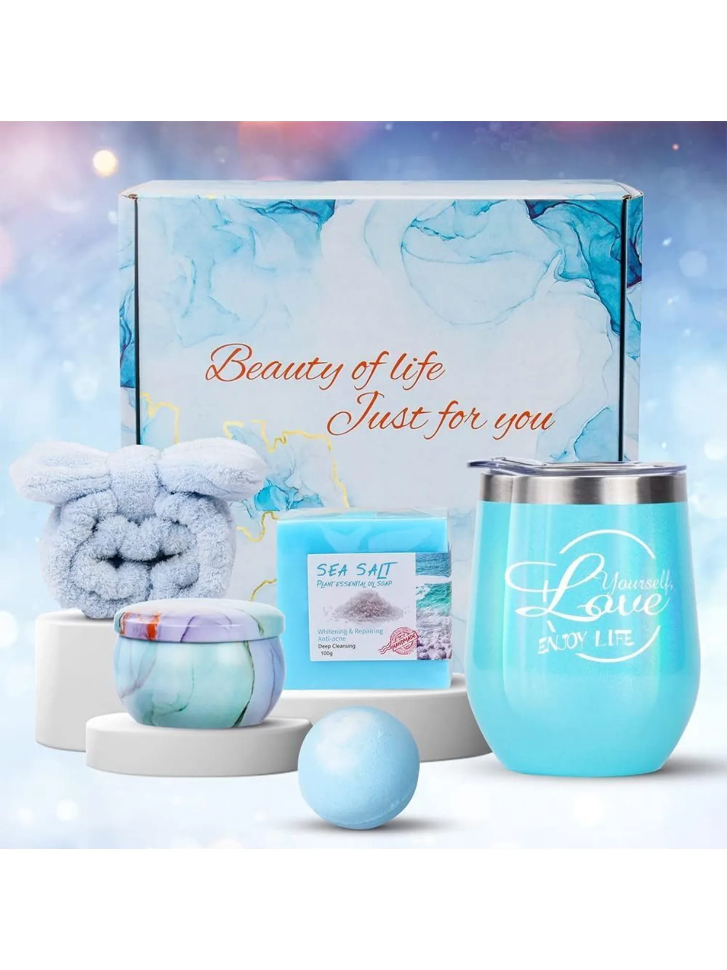 Personalized thermos cups and relaxation sets bring her perfect Christmas, Valentine's Day, Mother's Day, birthdays