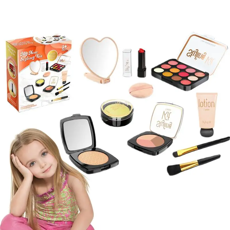 

Kids Makeup Kit Pretend Makeup Toy Kits For Girls Fake Kids Pretend Play Makeup Kit Safe Pretend Cosmetic Kits For Playing And