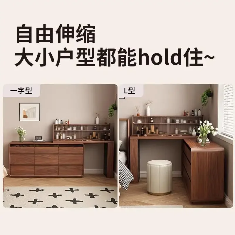 Makeup table storage cabinet integrated bedside cabinet 2024 new