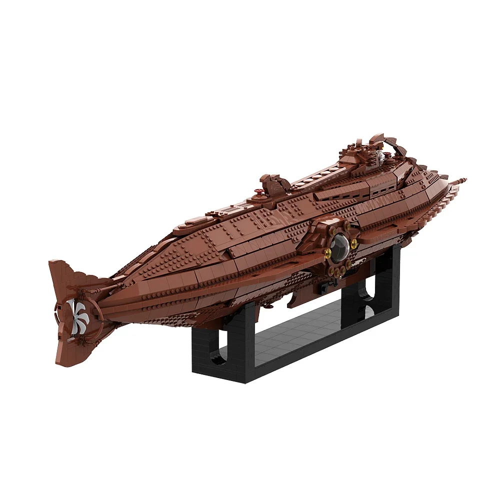 Gobricks MOC Leagues Under the Sea Nautilus Submarine Building Blocks Unterseeboot Twenty Boat Vessel Bricks Toys Children Gifts