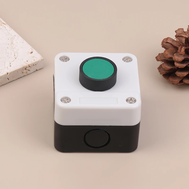 ABS Weatherproof Push Button Switch Station Box One Button Control Copper Contact Points For Gate Opener Start button box