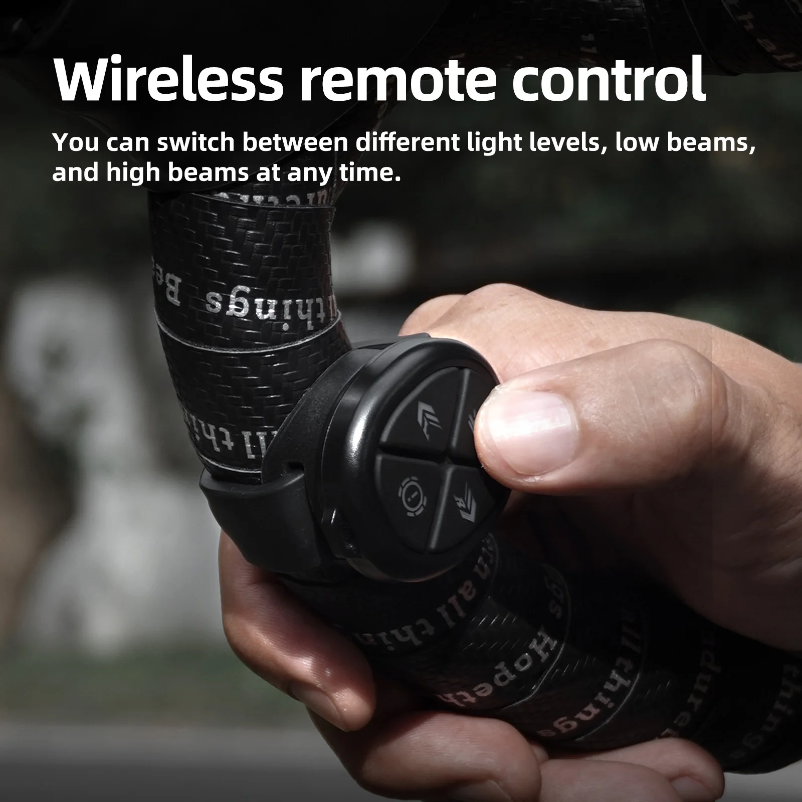 CYCLAMI CYC2000 Wireless Remote Control Smart Bicycle Headlight Super Bright Bike Light Under Handlebar MTB Road Night Riding