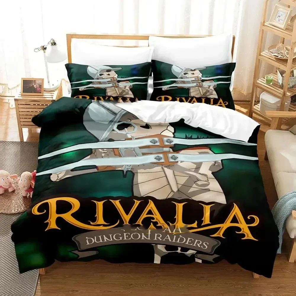 Game Rivalia Dungeon Raiders Bedding Set Duvet Cover Bed Set Quilt Cover Pillowcase Comforter king Queen Size Boys Adult