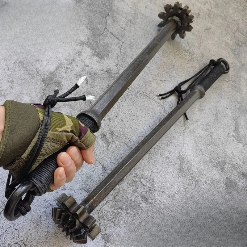 

Pure Steel Self-Defense Hammer Set Traditional Martial Arts Training Maces Strength Training Car Self-Defense Blunt Weapons