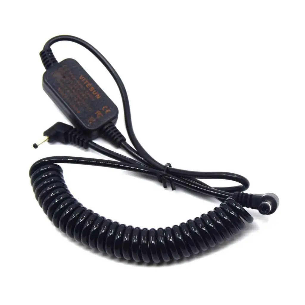 

12V-24V Step-Down Cable Spring Male 5.5*2.5mm CA-PS700 For Canon Camera DR-E8 DR-E10 DR-E12 DR-E15 DR-E17 DR-80 DC Coupler