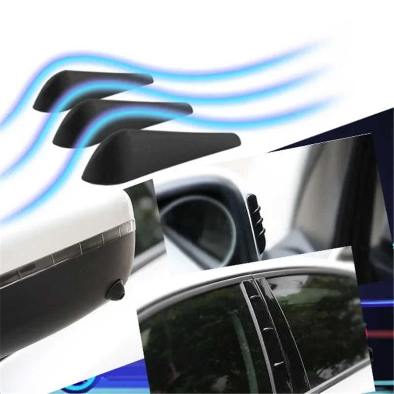 3R Automobile Windshield Spoiler Body Anti-collision Decorative Strip Windshield Noise Modification Deflector 10PCS Fairing Set