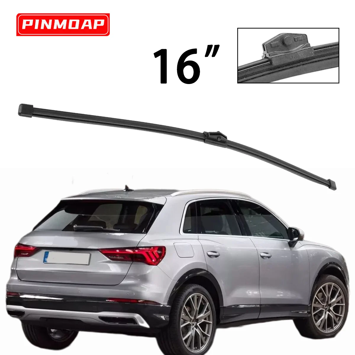 1 Stück 16-Zoll-Heckwischerblatt passend für Audi Q3 MK1 2011-2017, Heckscheibenwischerblatt, Autozubehör