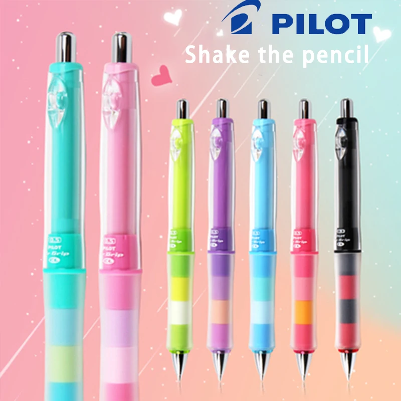 

1 Piece Japan PILOT Cute Candy Color Mechanical Pencil HDGCL-50R 0.5mm Shake Out Lead Anti-fatigue Student Stationery