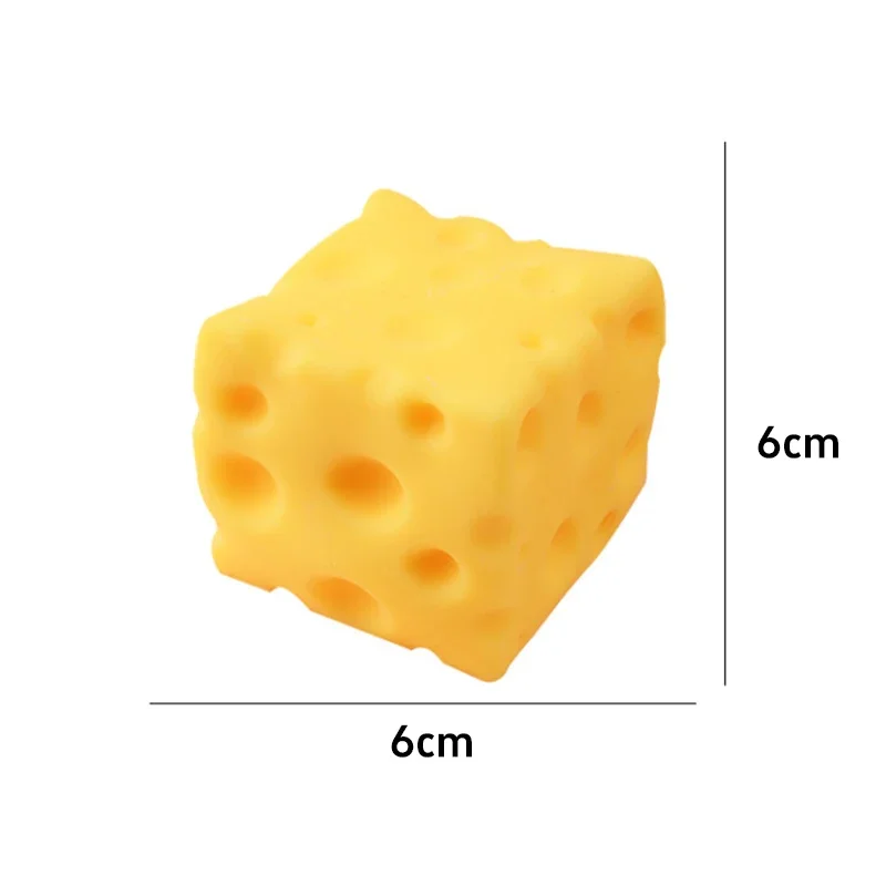 Simulierter Käse Slow-Rebound-Spielzeug, formbar, Büro-Entspannung, Slow-Rebound-Käse-Knautsch-Ornament, zum Kneten, 1/2 Stück – Detail 6