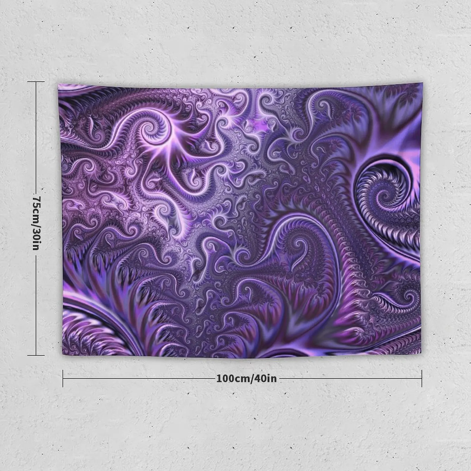 Abstract Colorful Lilac & Violet Spiral Pattern Tapestry Aesthetic Room Decor Bathroom Decor Bedroom Decorations Tapestry