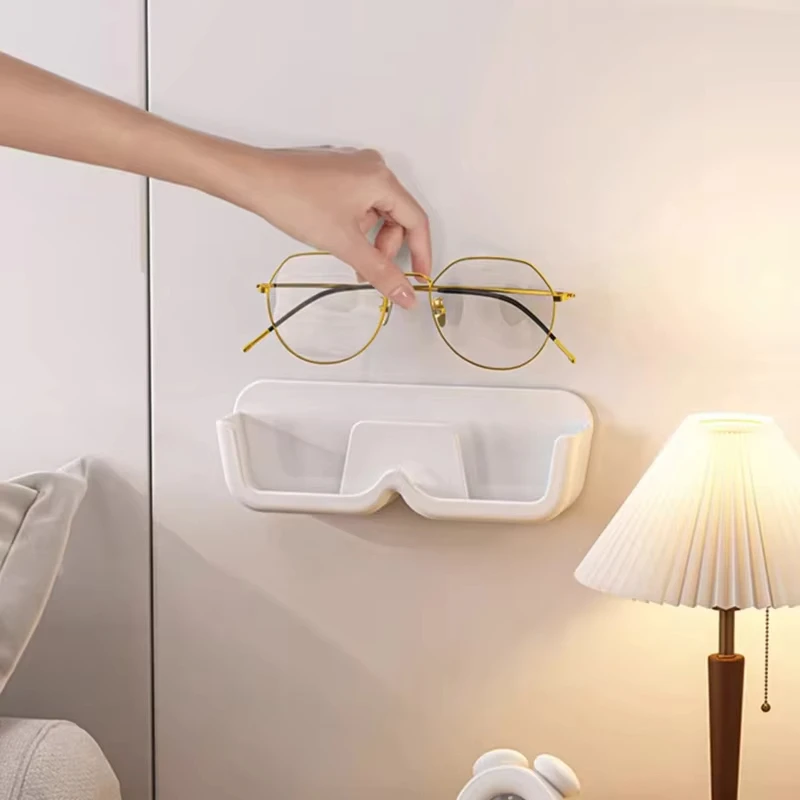 Punch-freies Gläser Lagerung Box Wand Montiert Perforierte Gläser Rahmen Gläser Sonnenbrille Display Rack Gläser Organizer Für Zuhause