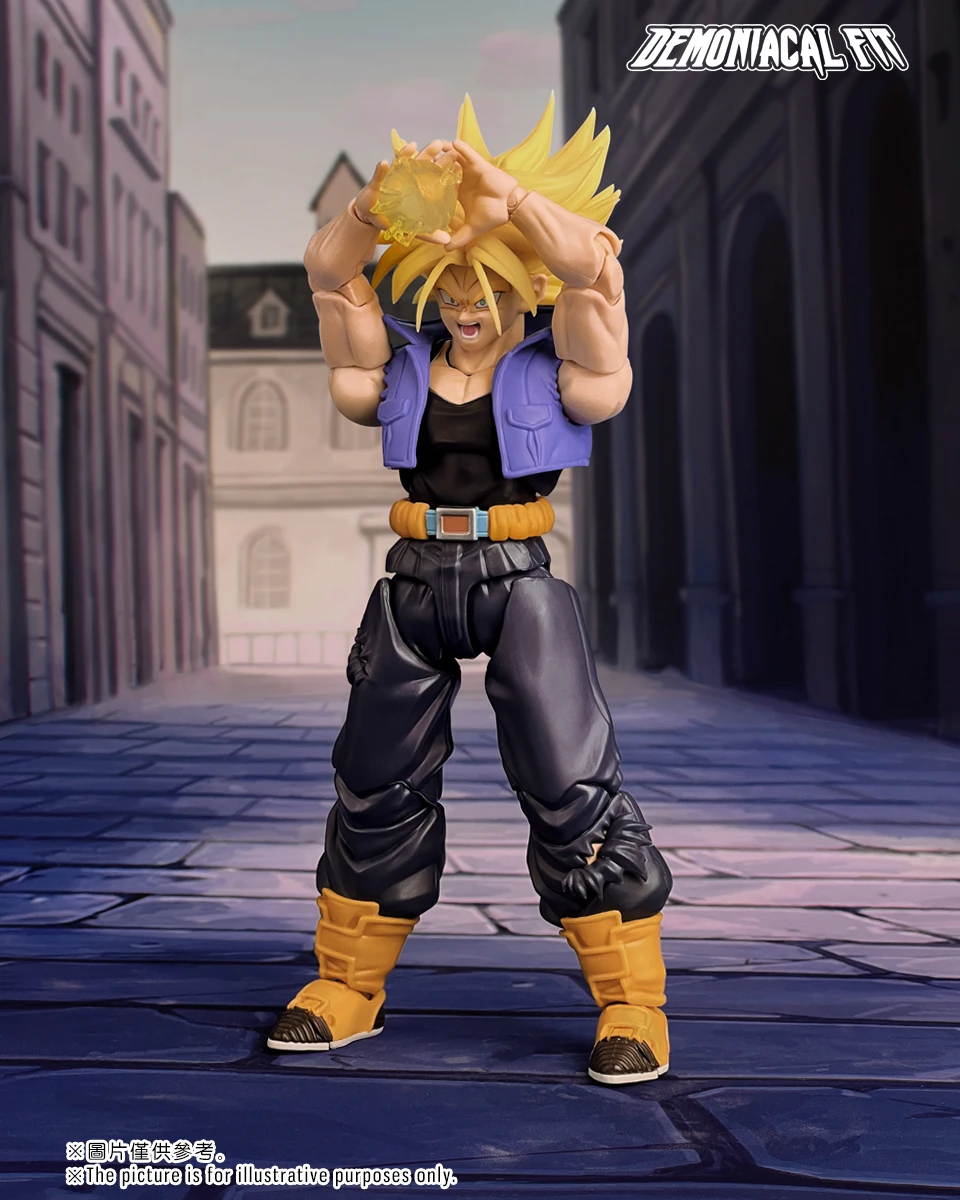 Demoniacal Fit SHF Trunks Figurka Dragon Ball Z Super Saiyan Chłopiec z przyszłości Syn jutra Figurka akcji Model Zabawka Dziecko
