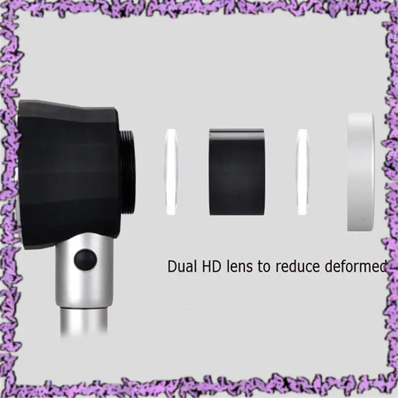 

SCLL-10X Handheld 45X Folding Linen Tester Metal Magnifiers Cloth Thread Counter Magnifier Magnifying Glass With Light