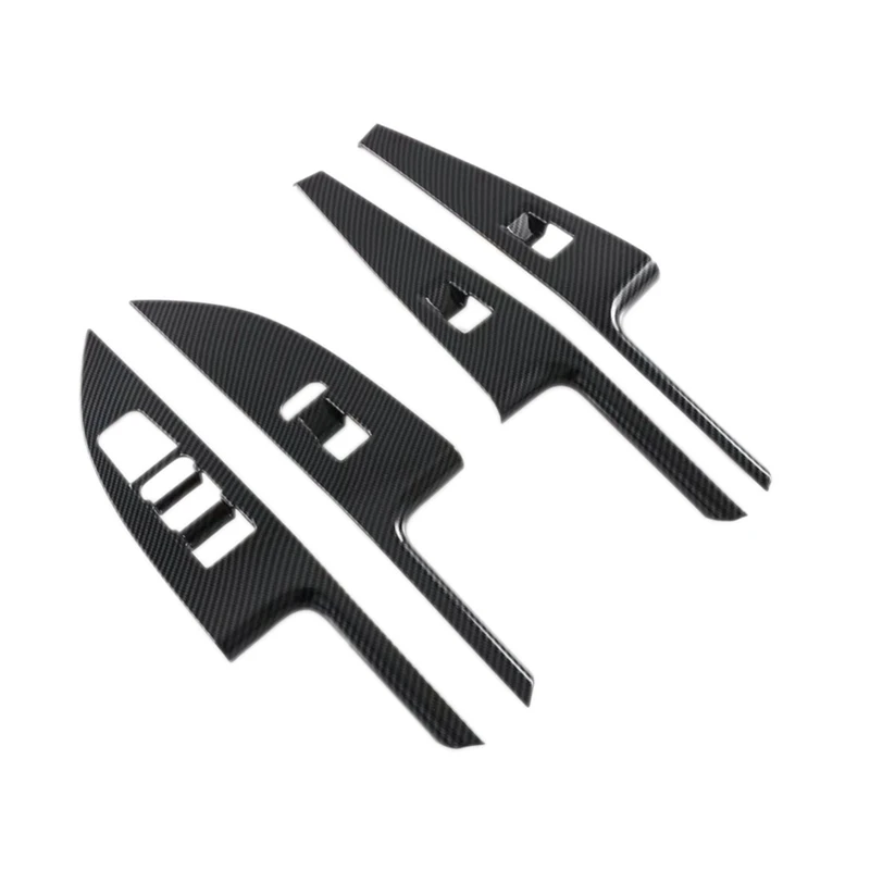 ABS углеродное волокно внутренняя дверь отделка подлокотника рамка стеклоподъемник кнопка переключения панель Крышка для Ford Mondeo 2022 Автомобильный интерьер