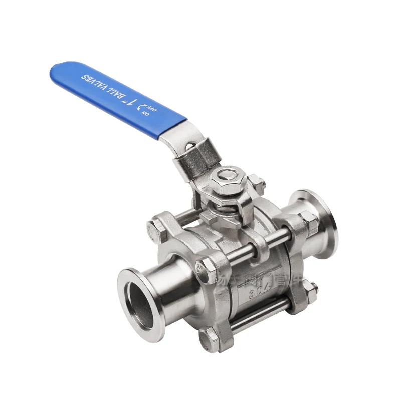 KF vacuum quick-loading ball valve Stainless steel clamp type with lock Vacuum ball valve KF10 KF16 KF25 KF40 KF50