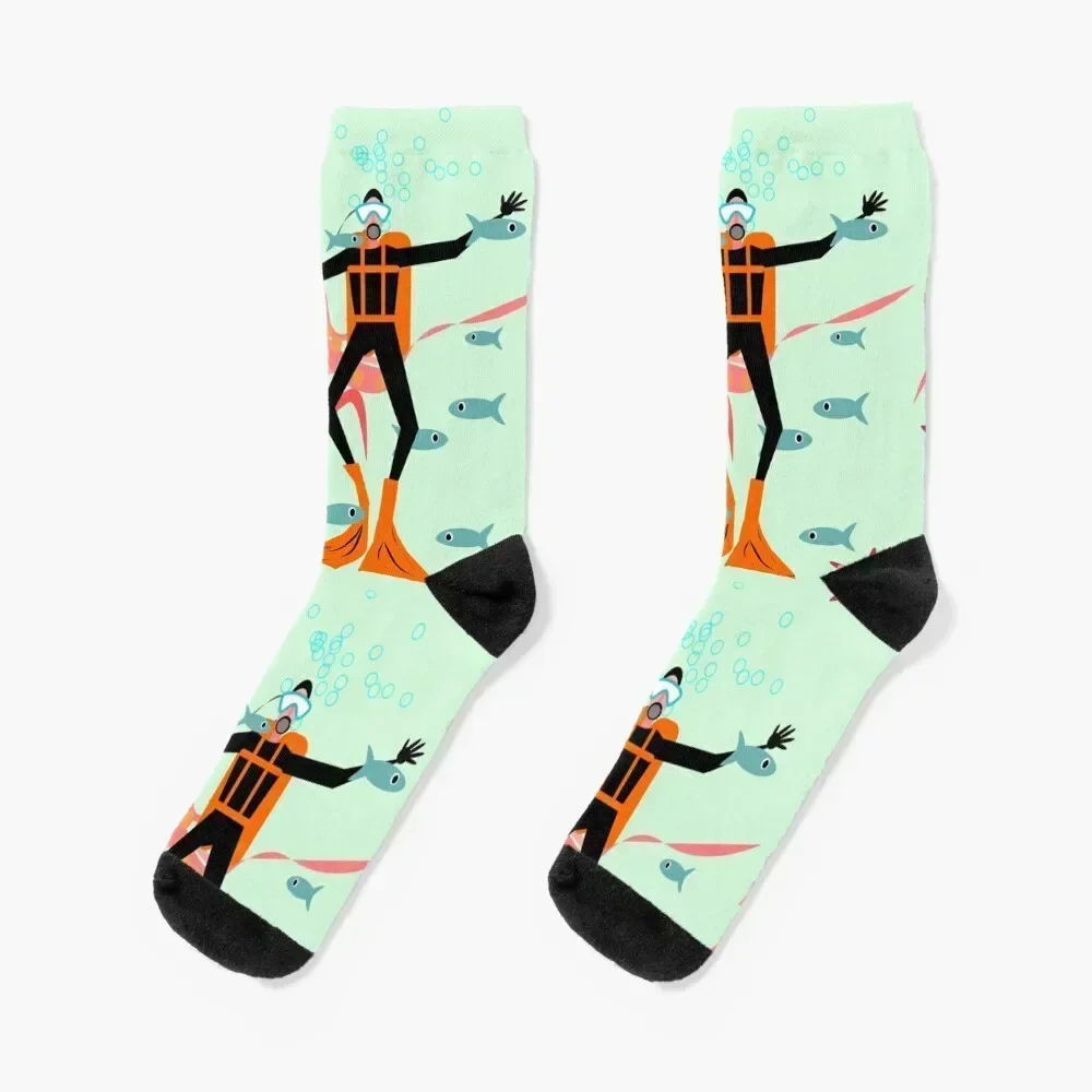 

Scuba Diving! Socks christmas gifts Lots men cotton high quality designer brand Socks For Men Women's