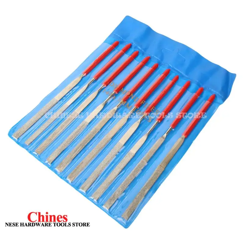 

10pcs Fret Files Grinding Repair Filing Fret Nut Slot Pickguard Grinding File Set Instrument Repair Tool