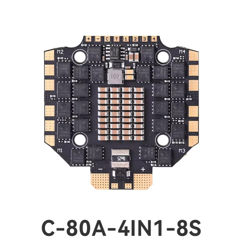 

T-MOTOR C 80A C80A 4IN1 4-8S Blheli32 Dual Mosfets CINE Series ESC Electronic Speed Controller Drone Plane Quadcopter