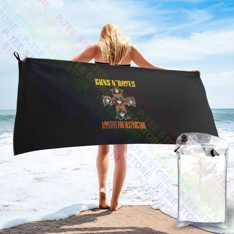 Amplified Guns N Roses Appetite Tour Quick dry Towel Outdoor Bath Towel Beach Blanket