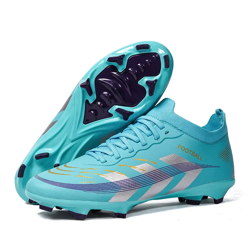 

Mens Football Boots Long Spikes Youth FG Professional Training Studded Fast Soccer Cleats Non Slip Football Shoes for Man 35-45