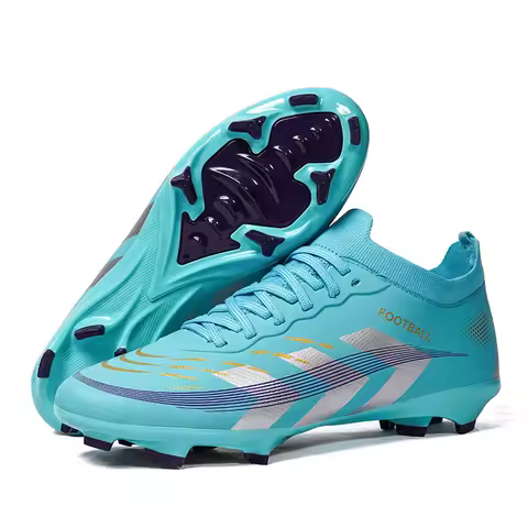 Mens Football Boots Long Spikes Youth FG Professional Training Studded Fast Soccer Cleats Non Slip Football Shoes for Man 35-45