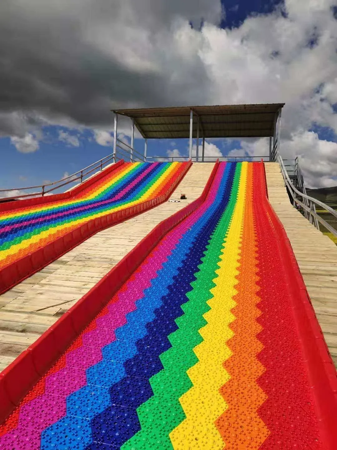 Rainbow Large Slide for Children and Kids to Have Fun