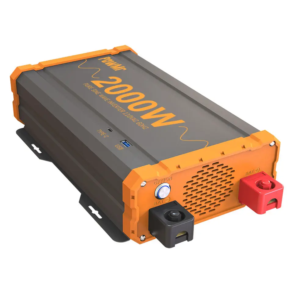 Powmr อินเวอร์เตอร์พลังงานแสงอาทิตย์110V/220V ปิดกริดแบบเฟสเดียว24V EU มีสินค้าในสต็อก2kw