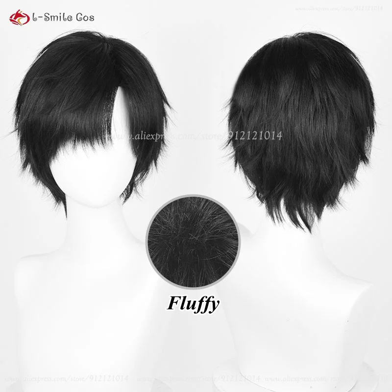 Rafayel Zayne Xavier Sylus parrucca Cosplay Unisex parrucca corta Anime resistente al calore capelli sintetici parrucche per feste di Halloween + cappuccio per parrucca