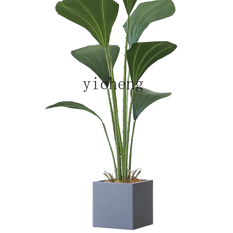 

XL Simulation Plant Fake Green Plant Decorative Potted Plant Answer Wax Brown Bionic Greenery Decoration