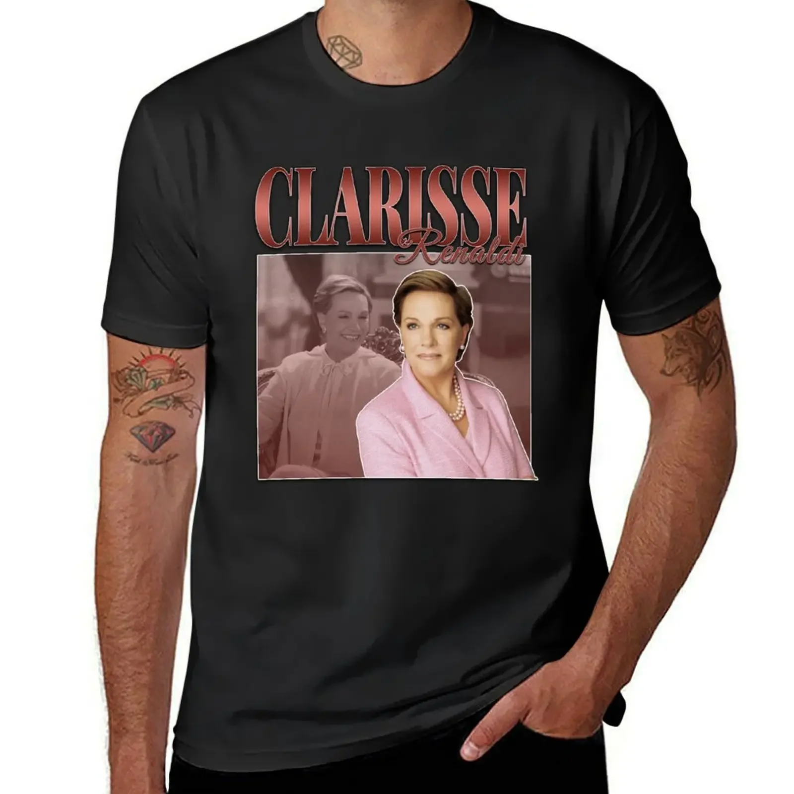 Clarisse Renaldi Julie Andrews Princess Diaries 90s Inspired Vintage Homage T-Shirt designer shirts Men's clothing