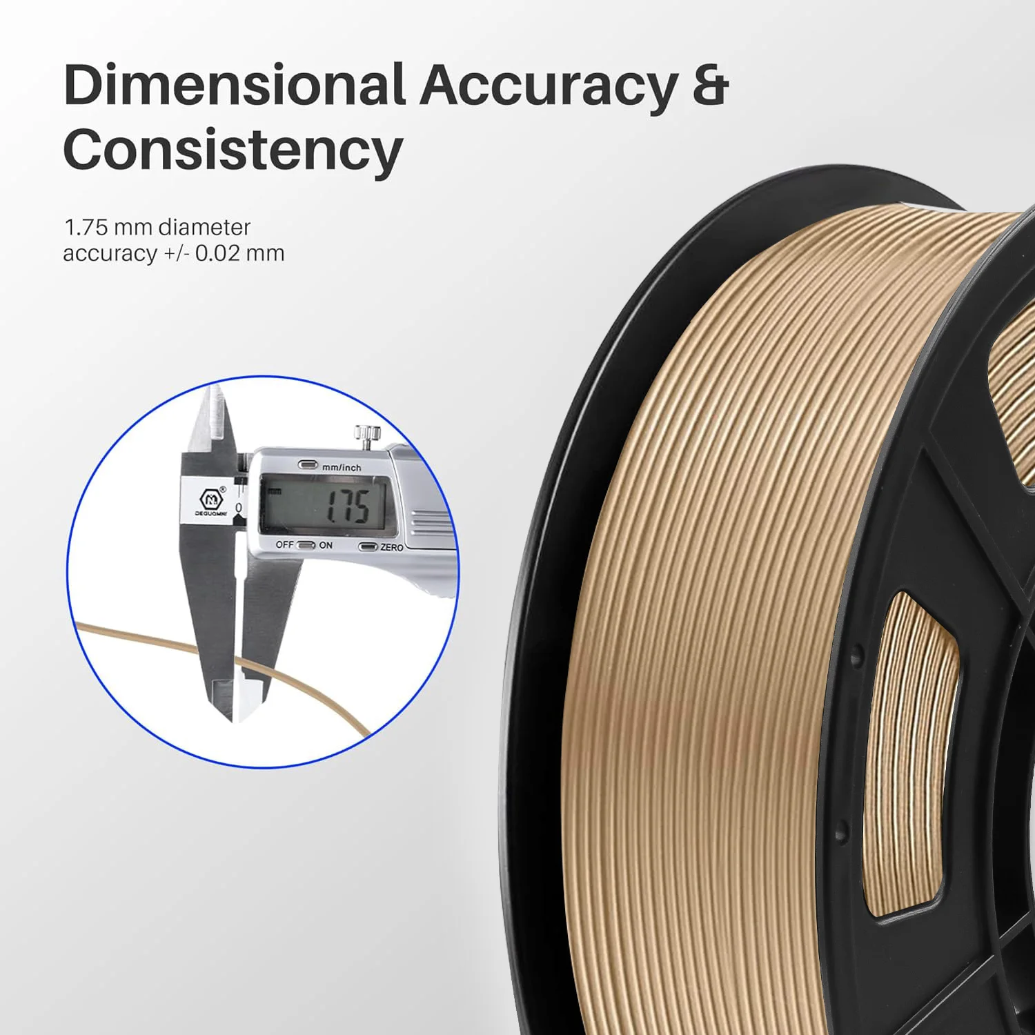 200G Holz-PLA-Filament 1,75 mm ± 0,03 mm für FDM-3D-Drucker und Stift, hochwertige Blase, kostenloser schneller Versand – Detail 8