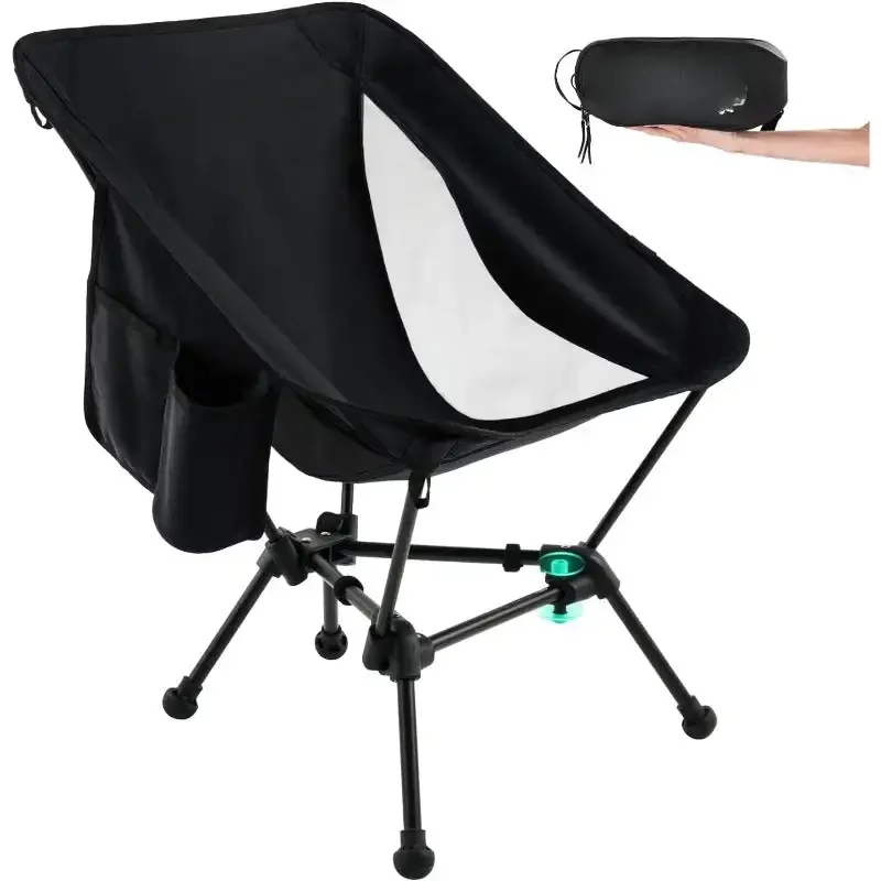 2-CinchLock Compact Camping Chair, Lightweight Folding Camp Chairs for Adults, Portable Camping Chair