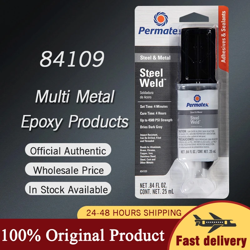 Permatex 84109 4-Minute Rapid Curing Epoxy Resin AB Adhesive 25ml