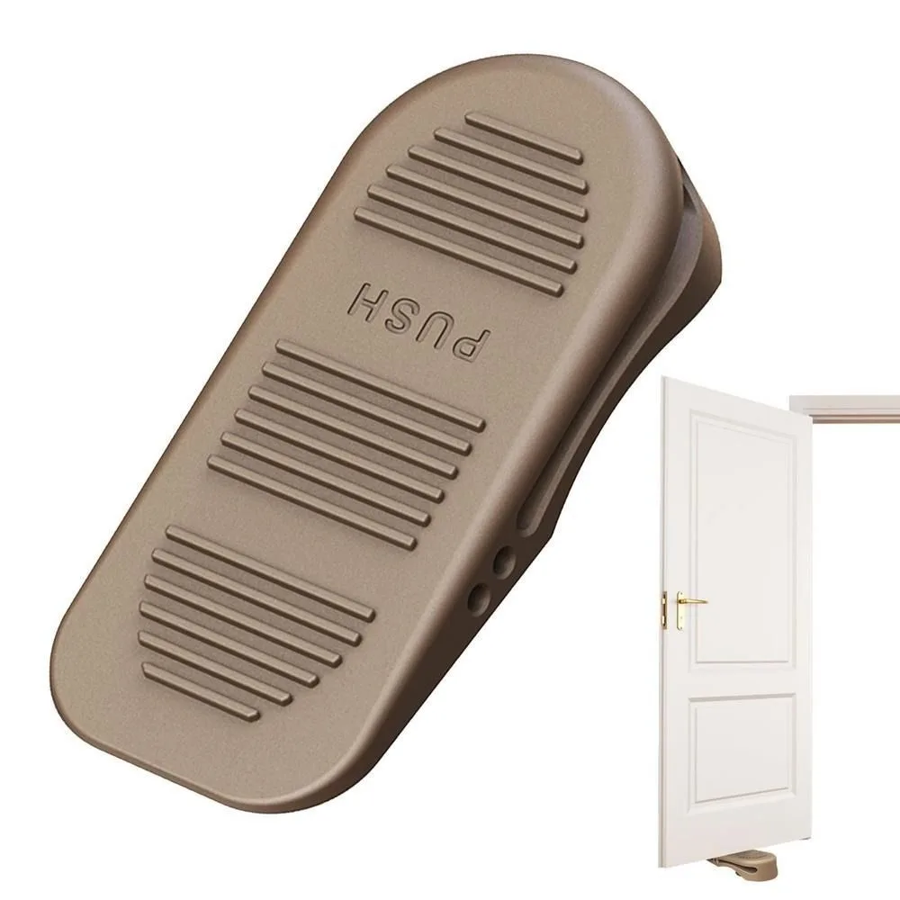Durable Rubber Door Stopper Wall Protectors Anti Collision Doorstop Punch Free Floor Holder Bedroom