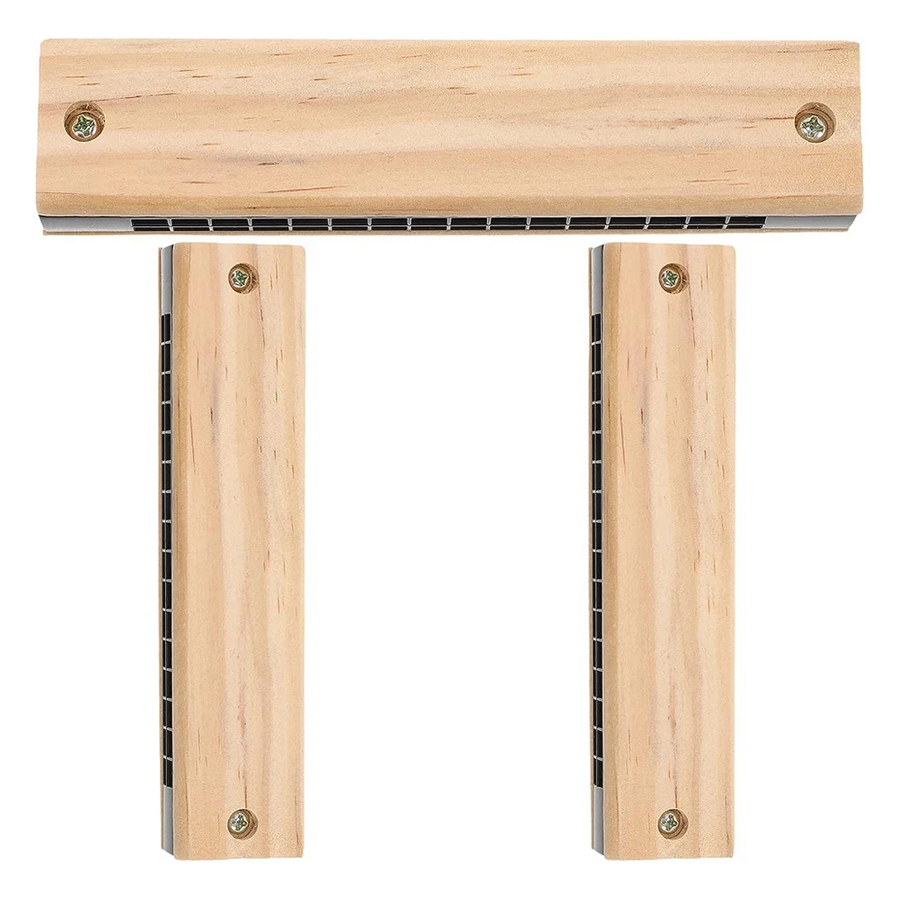 Harmonica Wooden 16 Holes Key Harmonica Mouth Organ Musical Wind Instrument for woodwind Instruments Harmonica