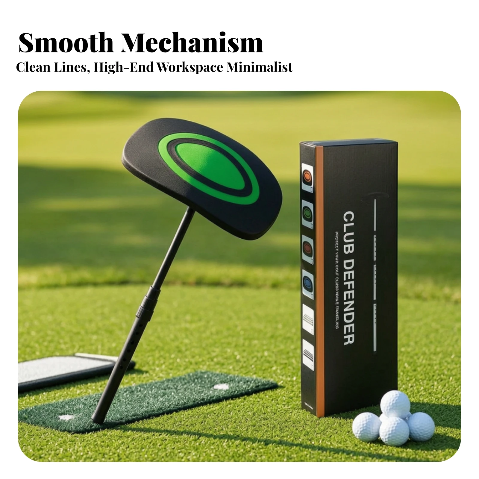 Golf Club Support Rod Portable Golf Travel Support Arm Compact Shock-Absorbing for Traveling Golfers