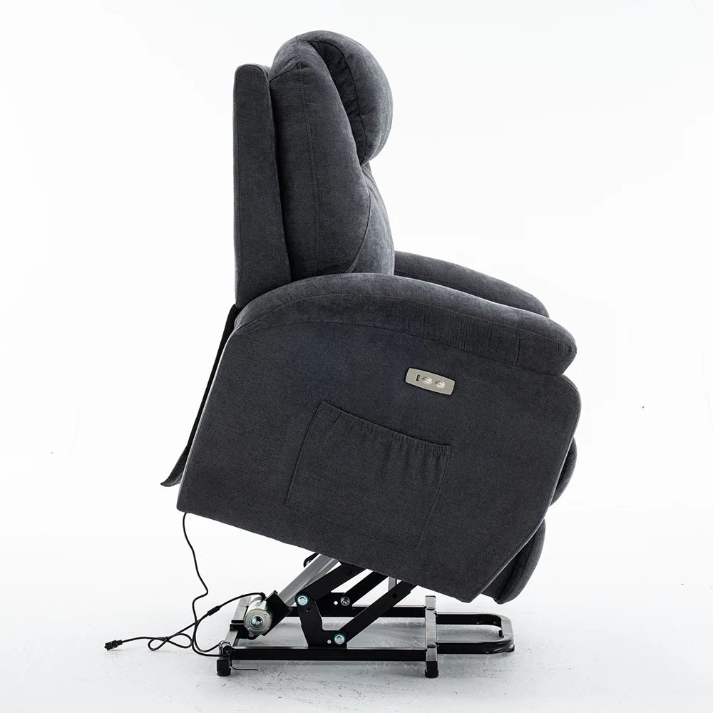 جديد مقعد واحد الترفيه غرفة المعيشة غرفة نوم الكتان النسيج الاسترخاء التحكم الكهربائي الذكية صالة كرسي رفع كرسي ElderSofa #5